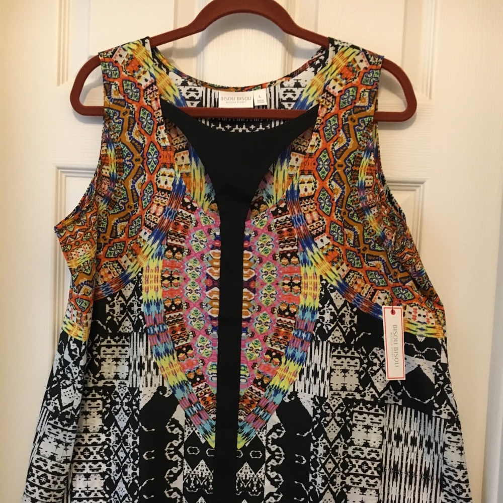 Placed Tribal Print Top